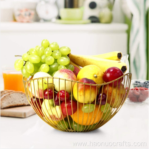 Arc iron fruit net basket